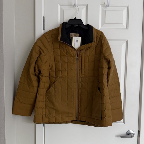 L.L.Bean Upcountry Waxed Cotton Down Jacket Women's 1X NWT British Millerain - Picture 4 of 10